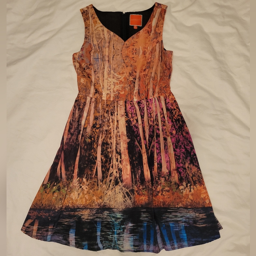 Unicorn Modcloth Floral Forest Dress